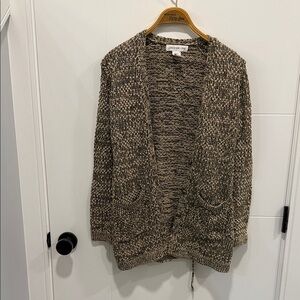 Jones New York Black and Cream Cardigan size small